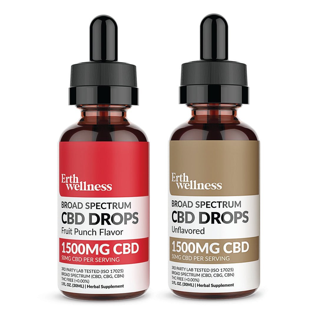 Erth Wellness Broad Spectrum THC-Free CBD Drops
