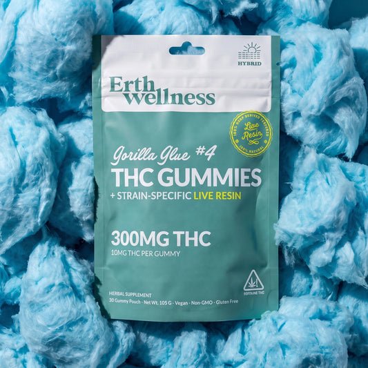 Erth Wellness THC Gummies – Gorilla Glue #4 (Blissful)