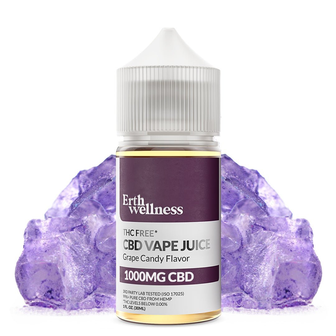 Erth Wellness CBD Vape Juice – Grape Candy (1000mg)